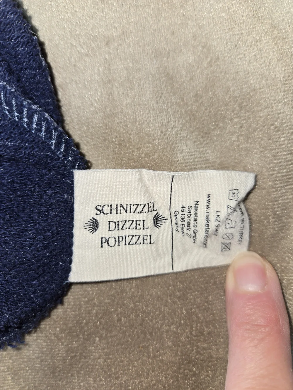 Naketano Schnizzel Dizzel Popizzel Blue Hoodie